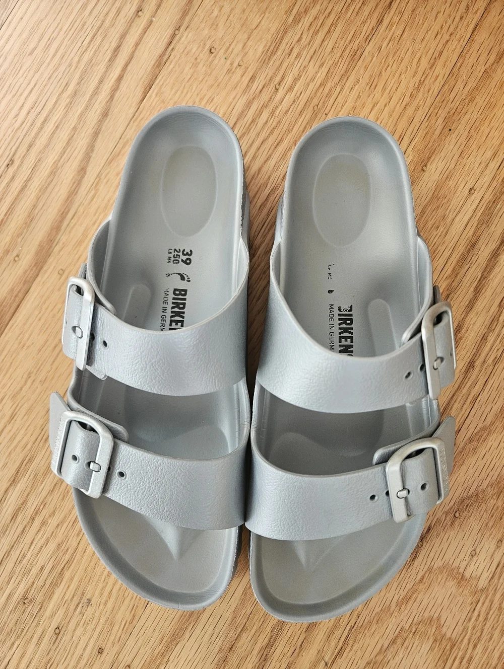 Birkenstock Silver Eva Sandals EU39/US 8 - Picture 2 of 5